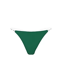 Logo Cotton High-Leg Thong Panty