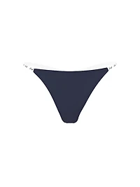 Logo Cotton High-Leg Thong Panty
