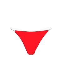Logo Mesh High-Leg Thong Panty