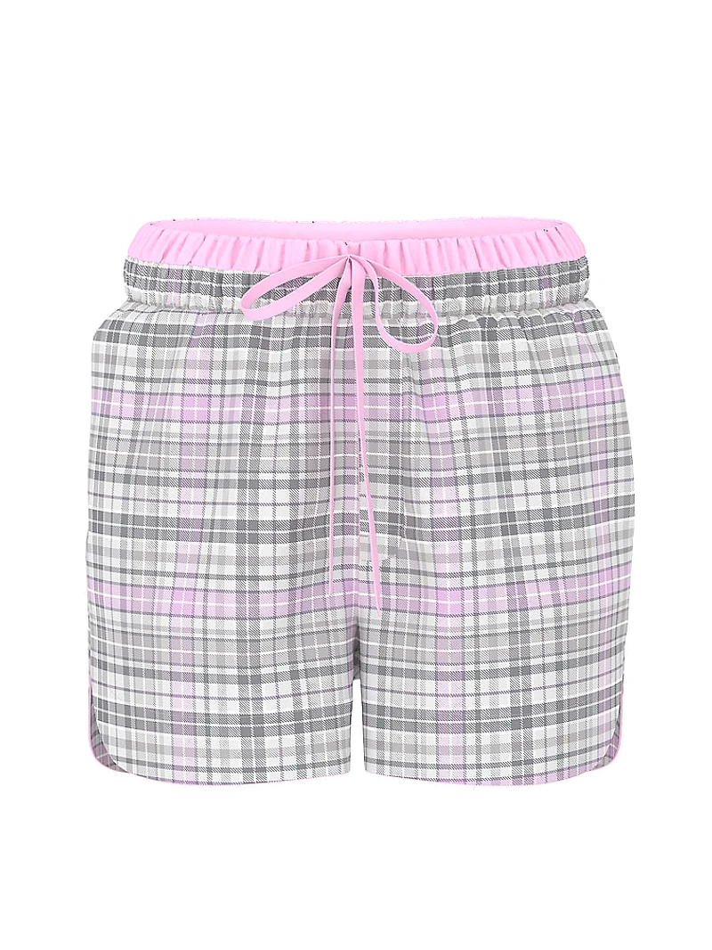 Boyfriend Flannel Boxer Pajama Shorts