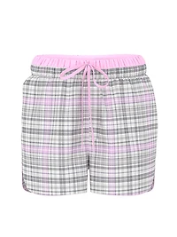 Boyfriend Flannel Boxer Pajama Shorts