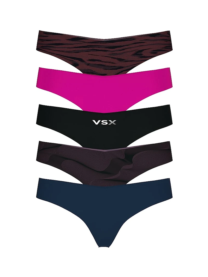 5-Pack No-Show Thong Panties
