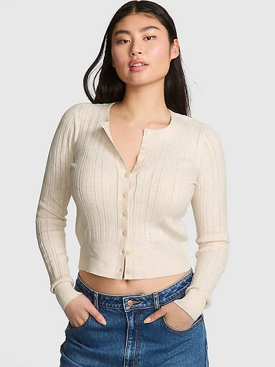 Button-Down Knit Cardigan