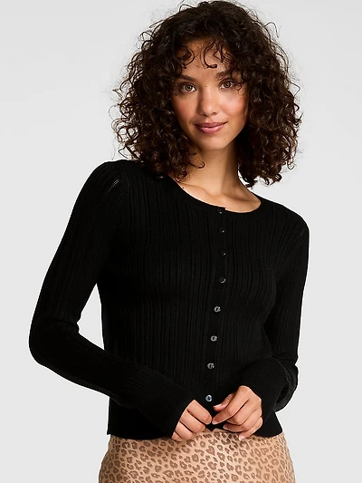 Button-Down Knit Cardigan