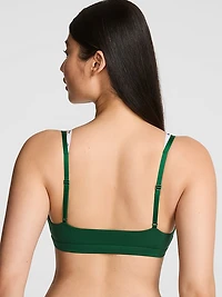Logo Cotton Strappy Triangle Bralette