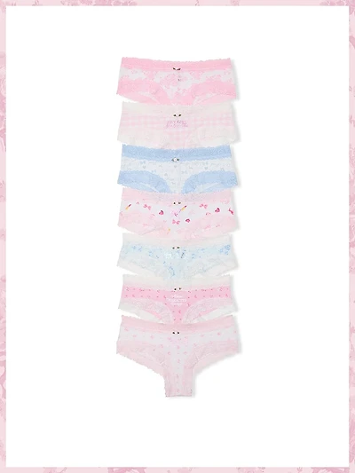 PINK x LoveShackFancy 7-Pack Cheeky Panties