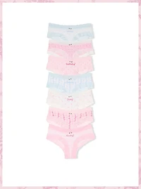 PINK x LoveShackFancy Days of the Week 7-Pack Cheeky Panties
