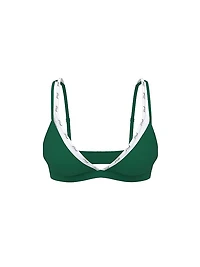 Logo Cotton Strappy Triangle Bralette