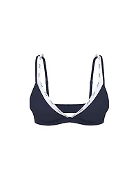 Logo Cotton Strappy Triangle Bralette