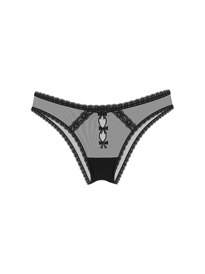 Twinkle Bow Lace Brazilian Panty