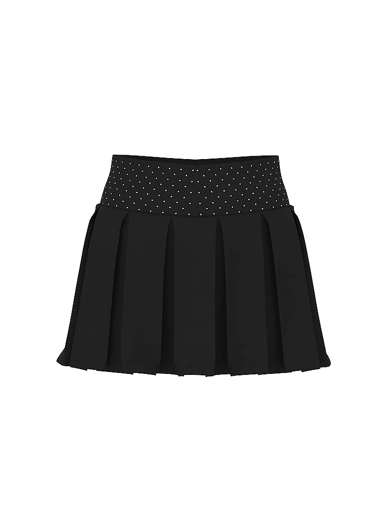 All-Day Cotton Foldover Pleated Skort