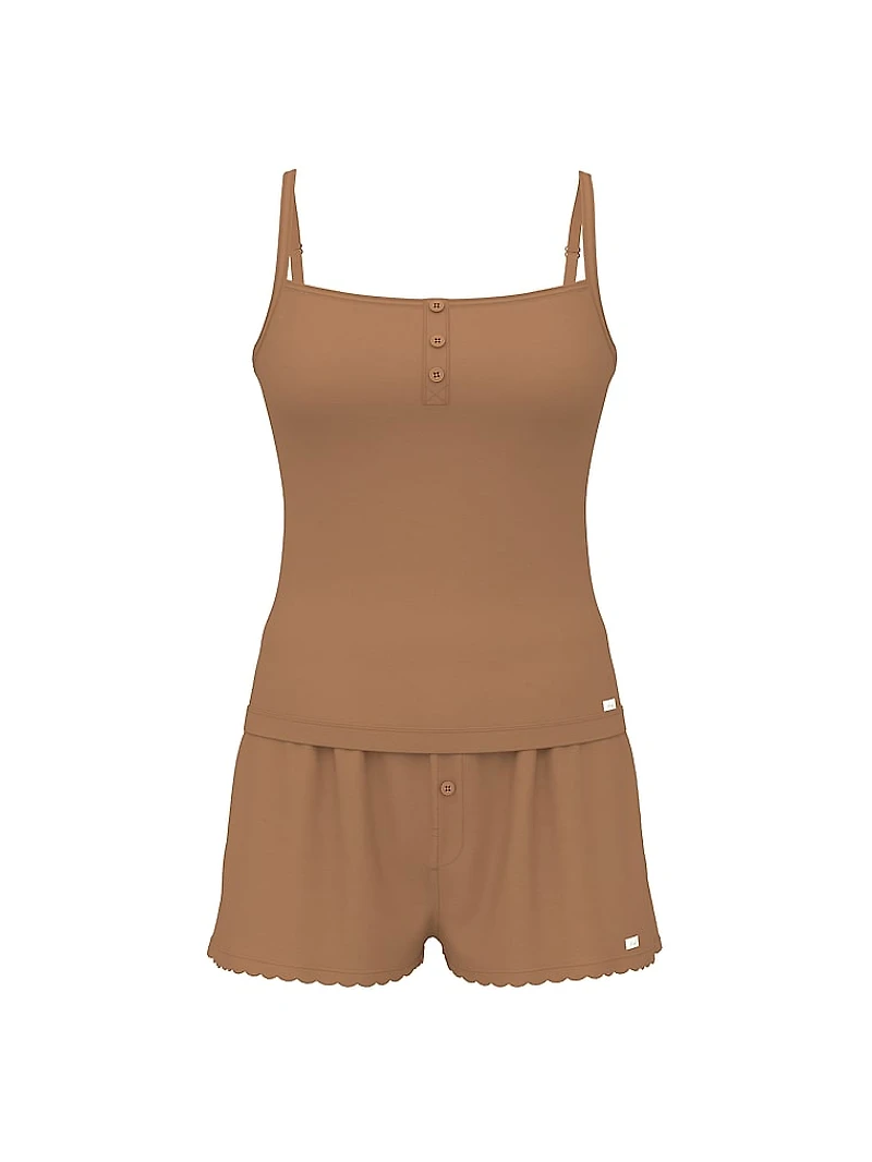 Cotton Henley Cami