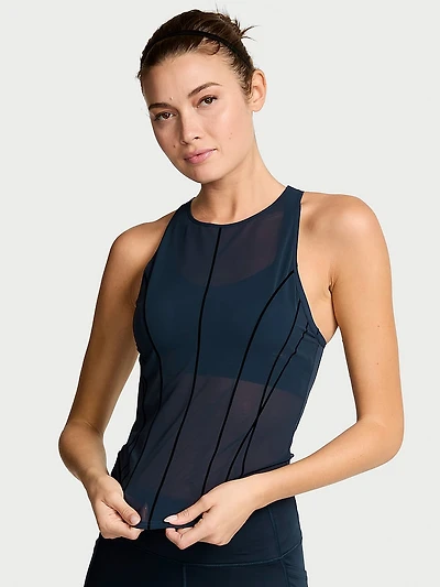 VSX Flocked Mesh Tank Top