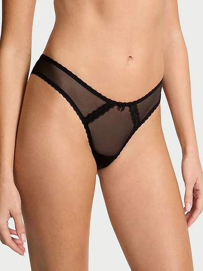 Vintage Blossom Embroidery Brazilian Panty