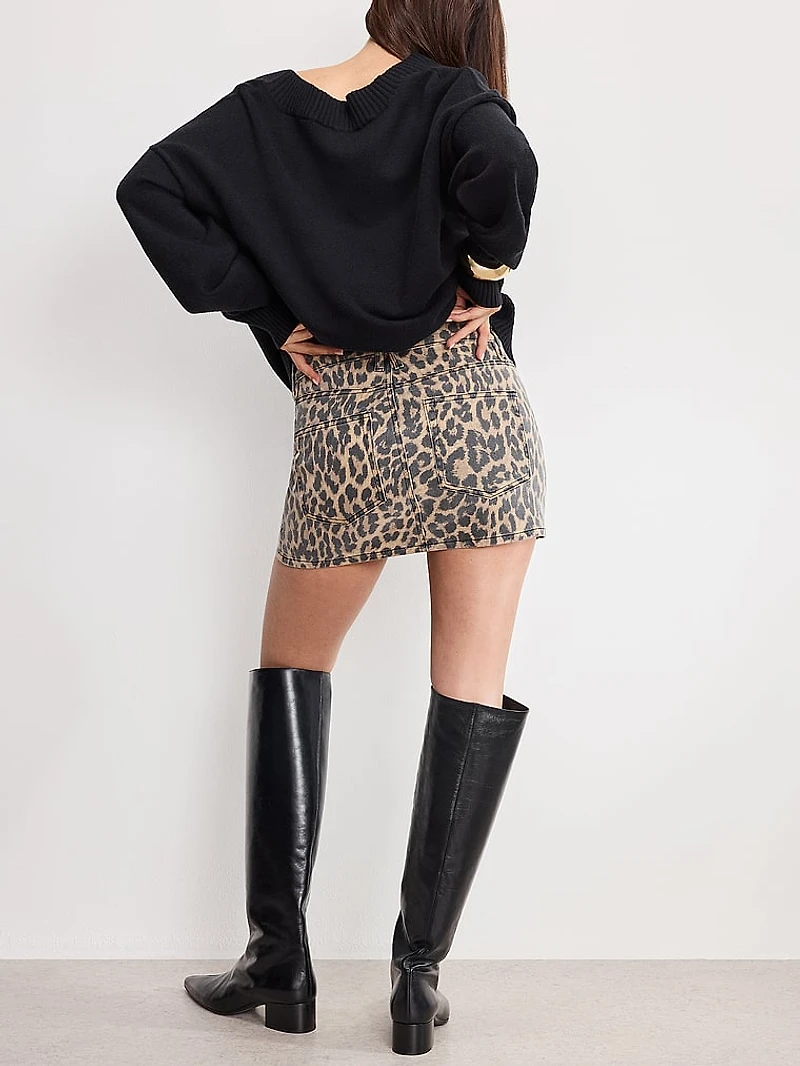 Leopard Good 90s Mini Skirt