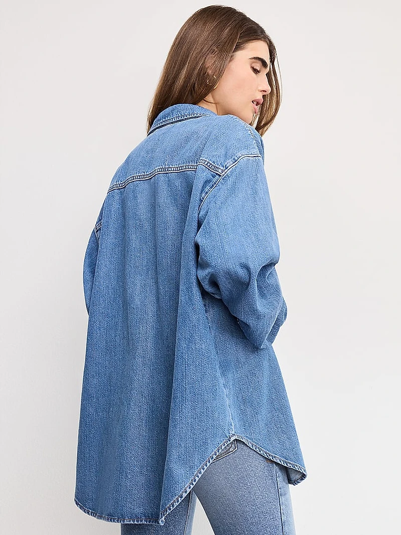Oversized Denim Shirt