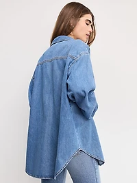Oversized Denim Shirt