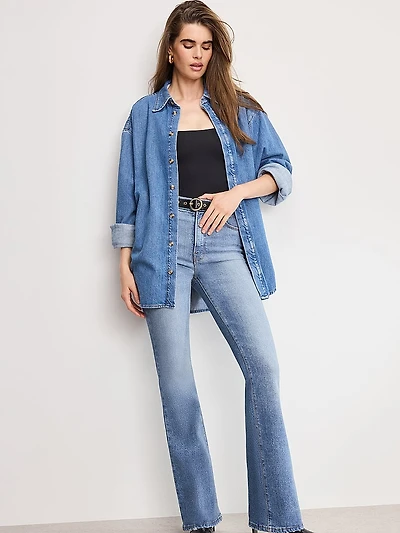 Oversized Denim Shirt