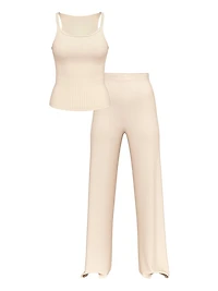 SoSoft™ Modal Wide-Rib Tank & Pants Set