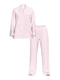 Heritage Cotton Shine Oversized Long Pajama Set