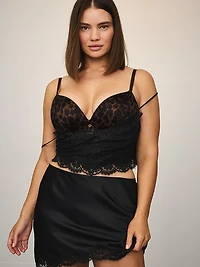 Satin Lace Cami & Mini Skirt Set