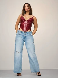 Lacquer Corset Top Set