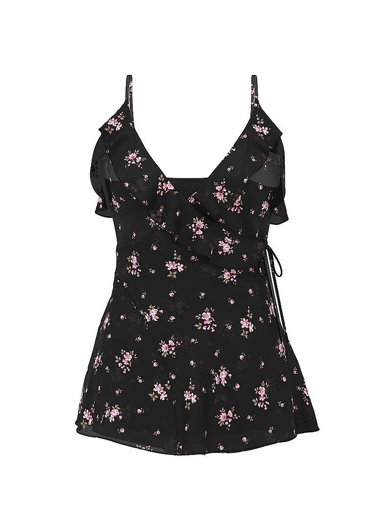 Wisteria Sheer Chiffon Babydoll Set