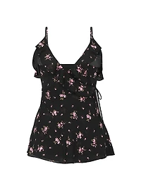 Wisteria Sheer Chiffon Babydoll Set