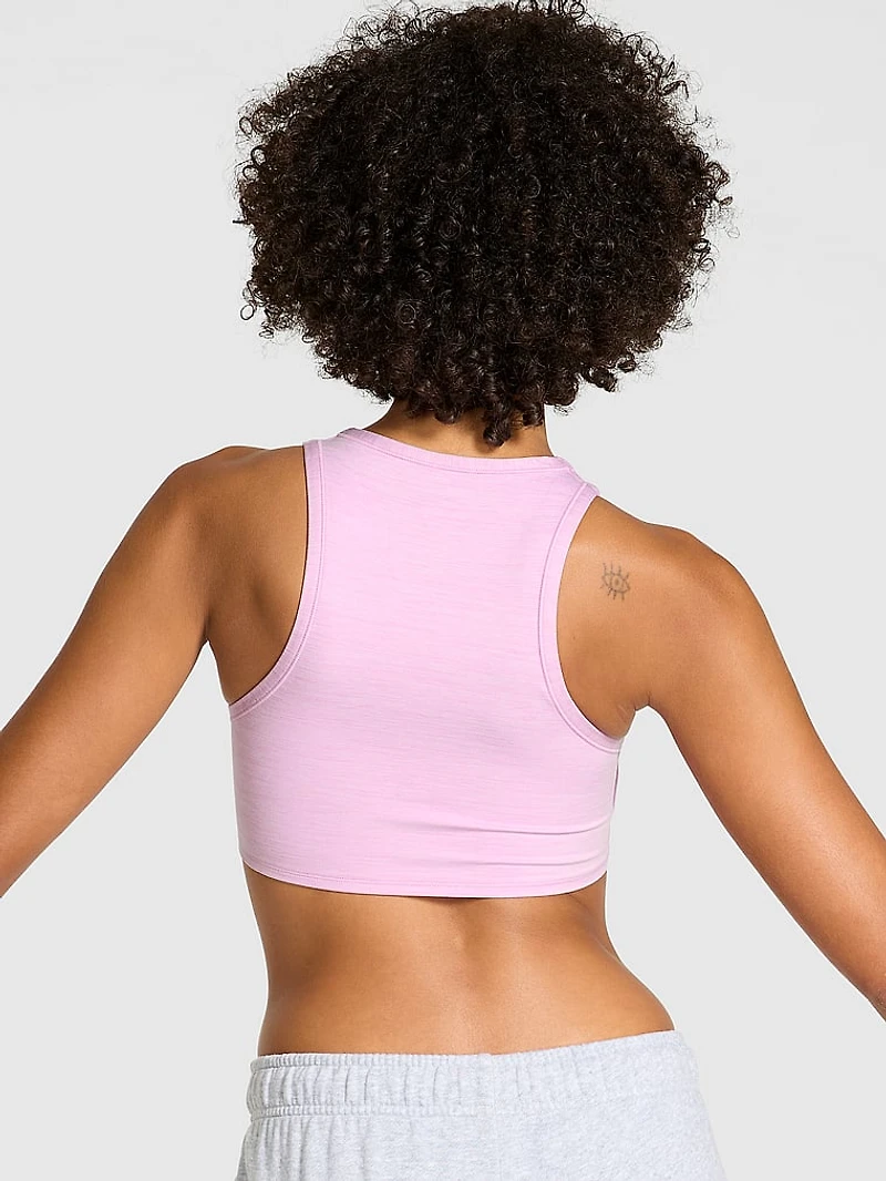 Relay High-Neck Crossover Sports Bra