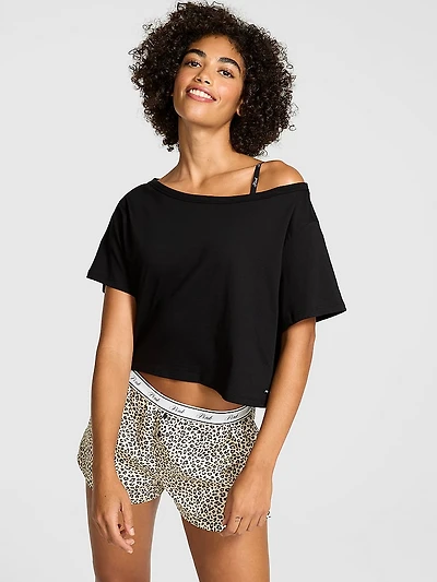 Slouchy Cropped Sleepshirt