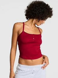 Pointelle Henley Cami