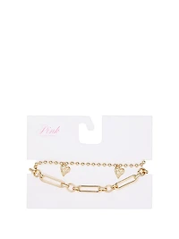 Gold 2-Piece Bracelet Set
