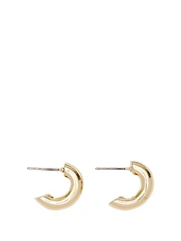 Double Cuff Medium Huggie Earrings