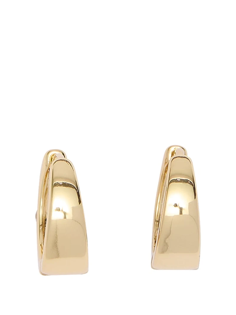 Wide Huggie Earrings
