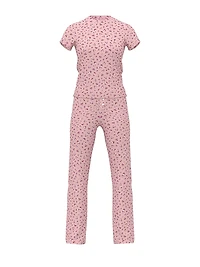 Wide-Ribbed Long Pajama Set