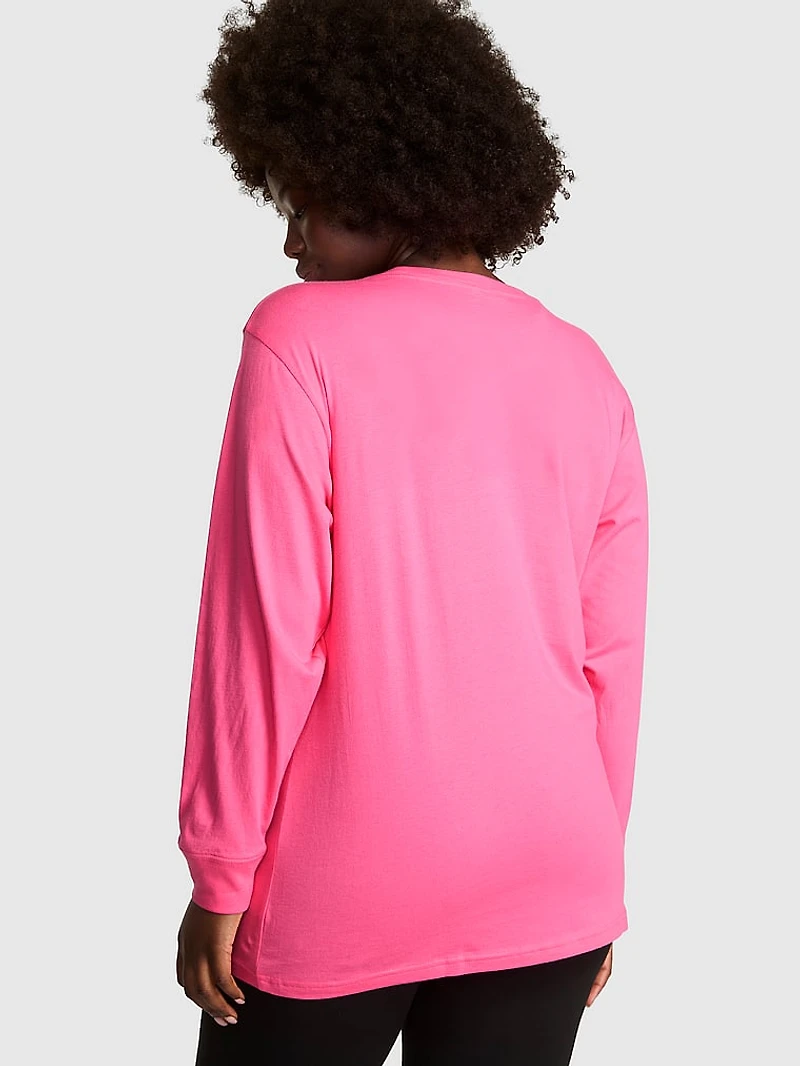 Cotton Long-Sleeve Hockey Tee