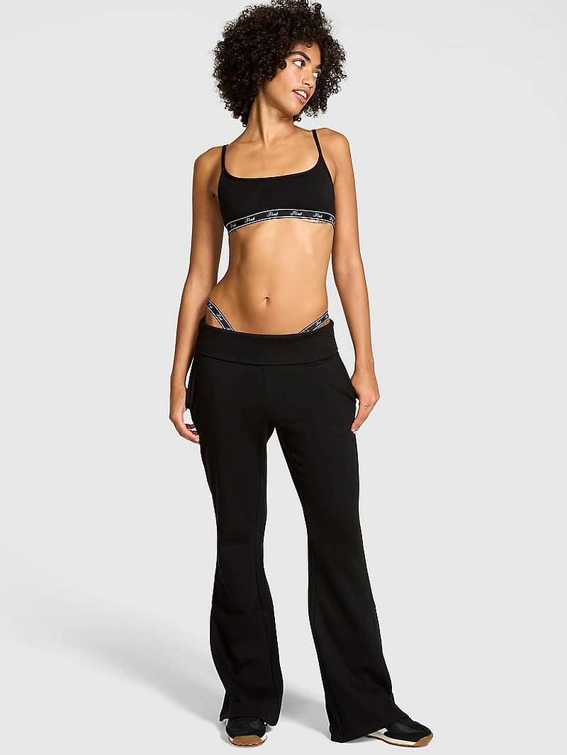 Ivy Fleece Foldover Flare Sweatpants