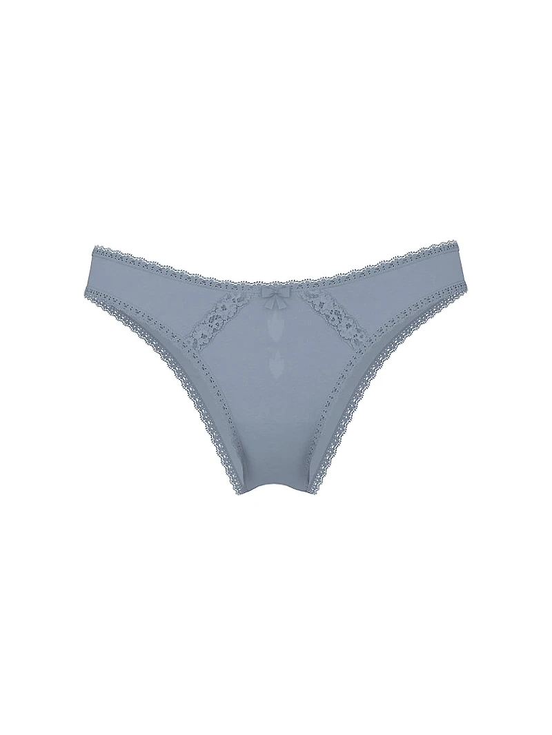 Lace-Trim Brazilian Panty