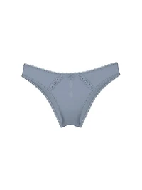 Lace-Trim Brazilian Panty