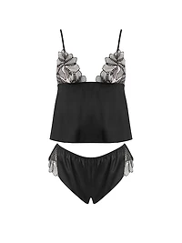 Sadiya Luxury Satin Cami and Shorts Set