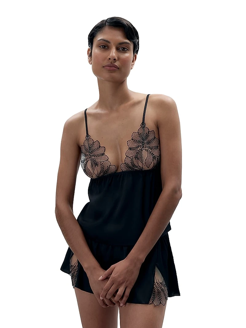 Sadiya Luxury Satin Cami and Shorts Set