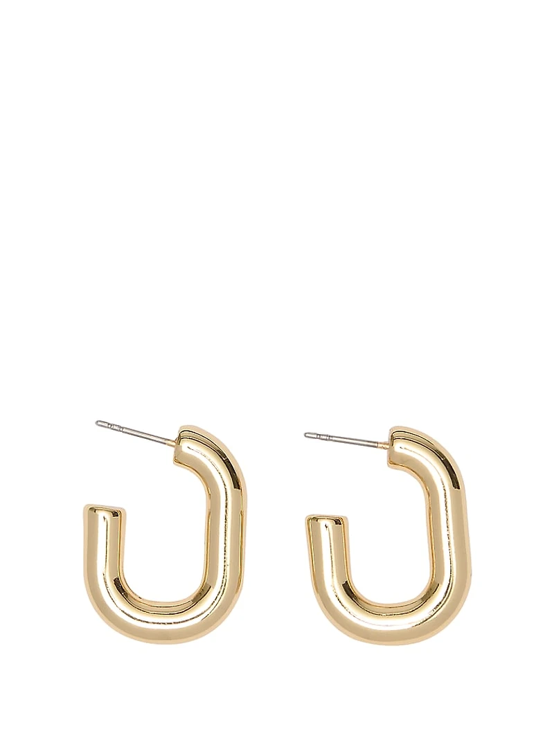 Oval Hoop Earrings