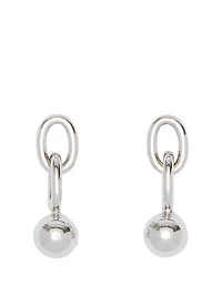 Ball & Chain-Link Dangle Earrings