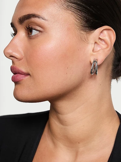 Oval Hoop Earrings