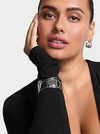 Sculptural Wide Cuff Bracelet
