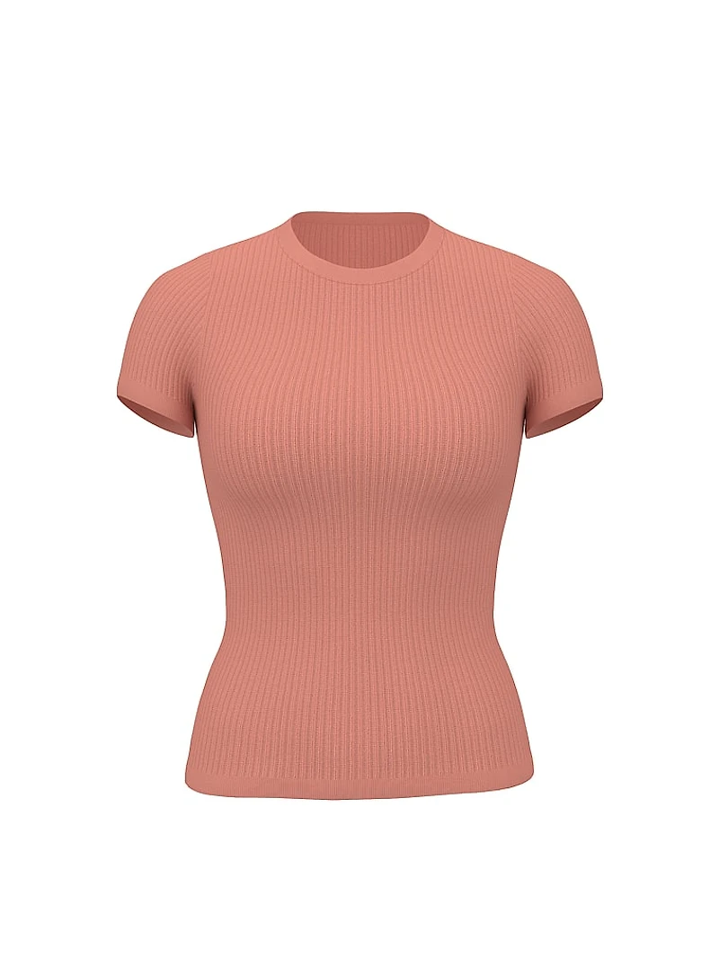 Smooth Seamless Rib Tee