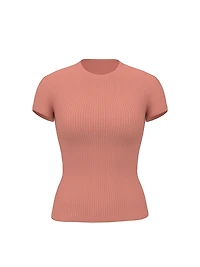 Smooth Seamless Rib Tee