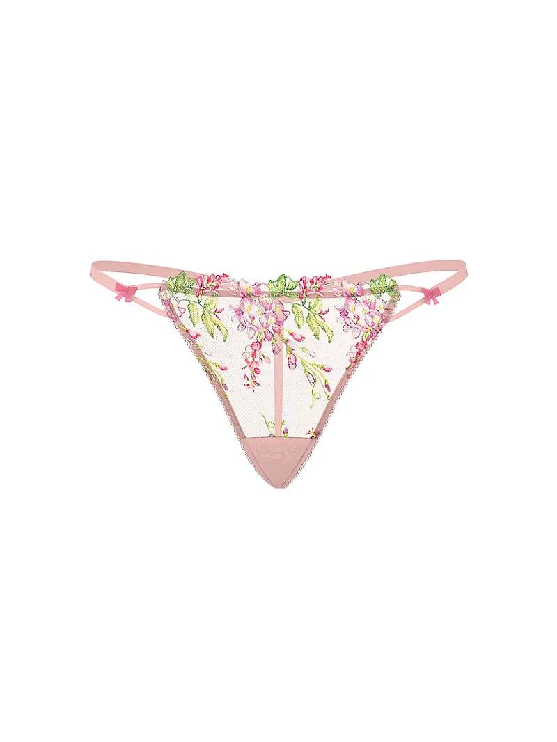 Wisteria Embroidery V-String Panty
