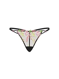Wisteria Embroidery V-String Panty