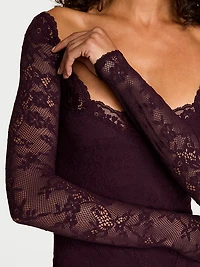 Lace Long-Sleeve Bodysuit